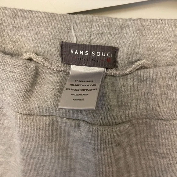 Gray Cotton Skirt with Ties - Picture 4 of 4